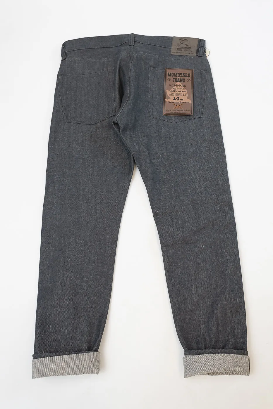 0306-70G - 14oz - Grey Selvedge Denim - Tight Tapered