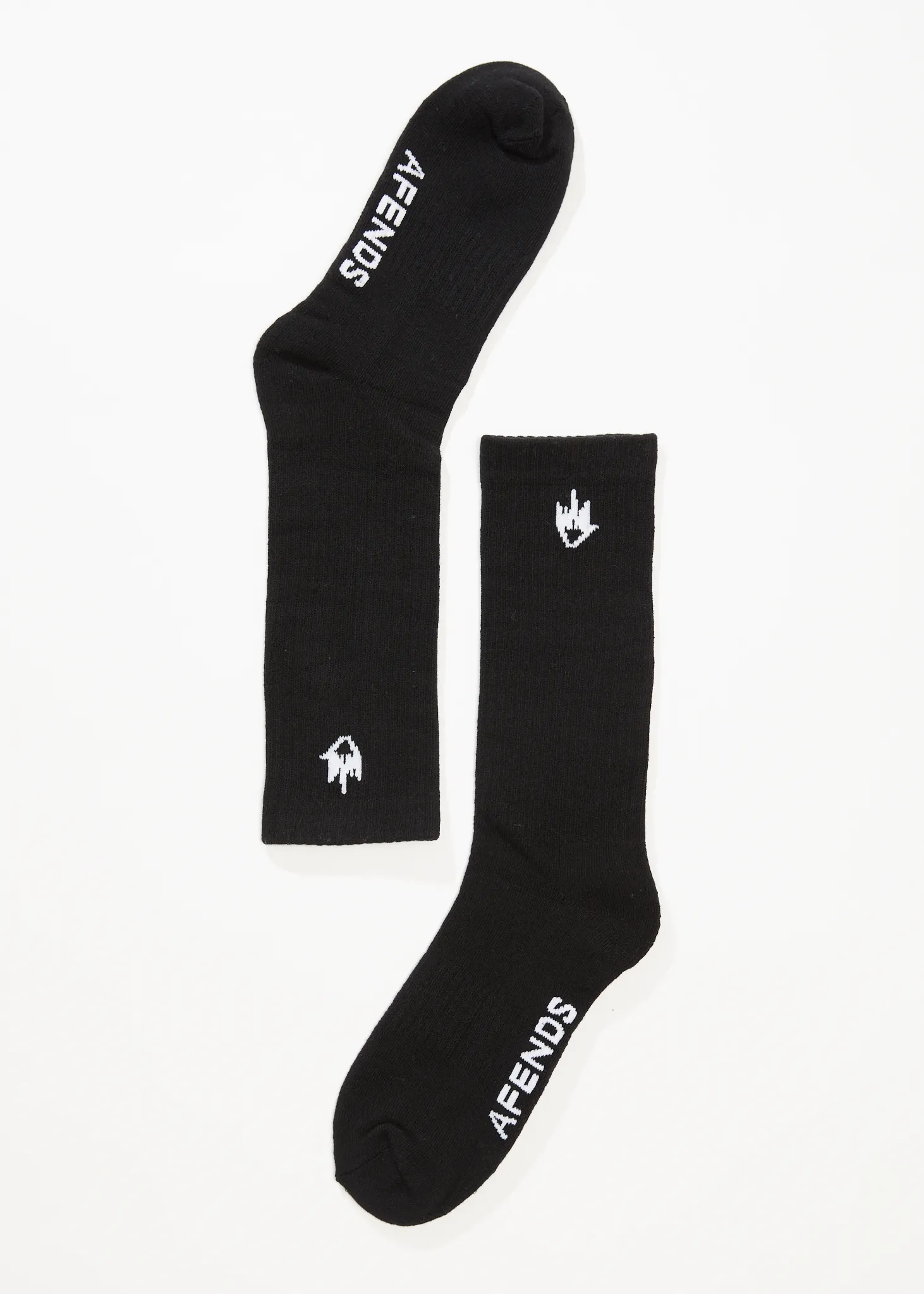 AFENDS Mens Flame - Socks Three Pack - Black