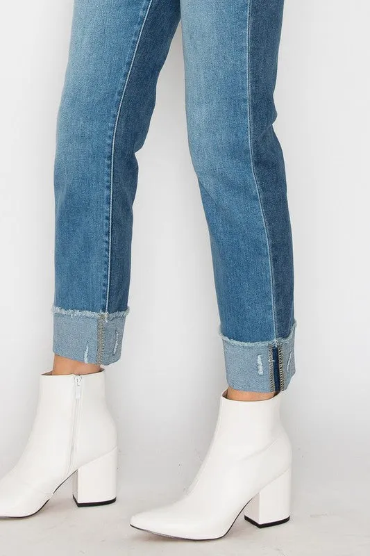 Alexandra High Rise Straight Jeans