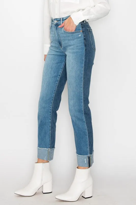 Alexandra High Rise Straight Jeans