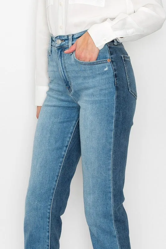 Alexandra High Rise Straight Jeans