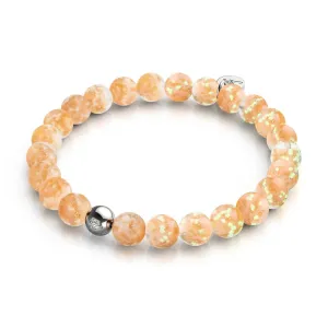 Apricot | .925 Sterling Silver | Firefly Glass Bracelet