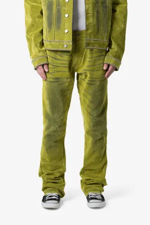 B576 Western Flare Denim - Green