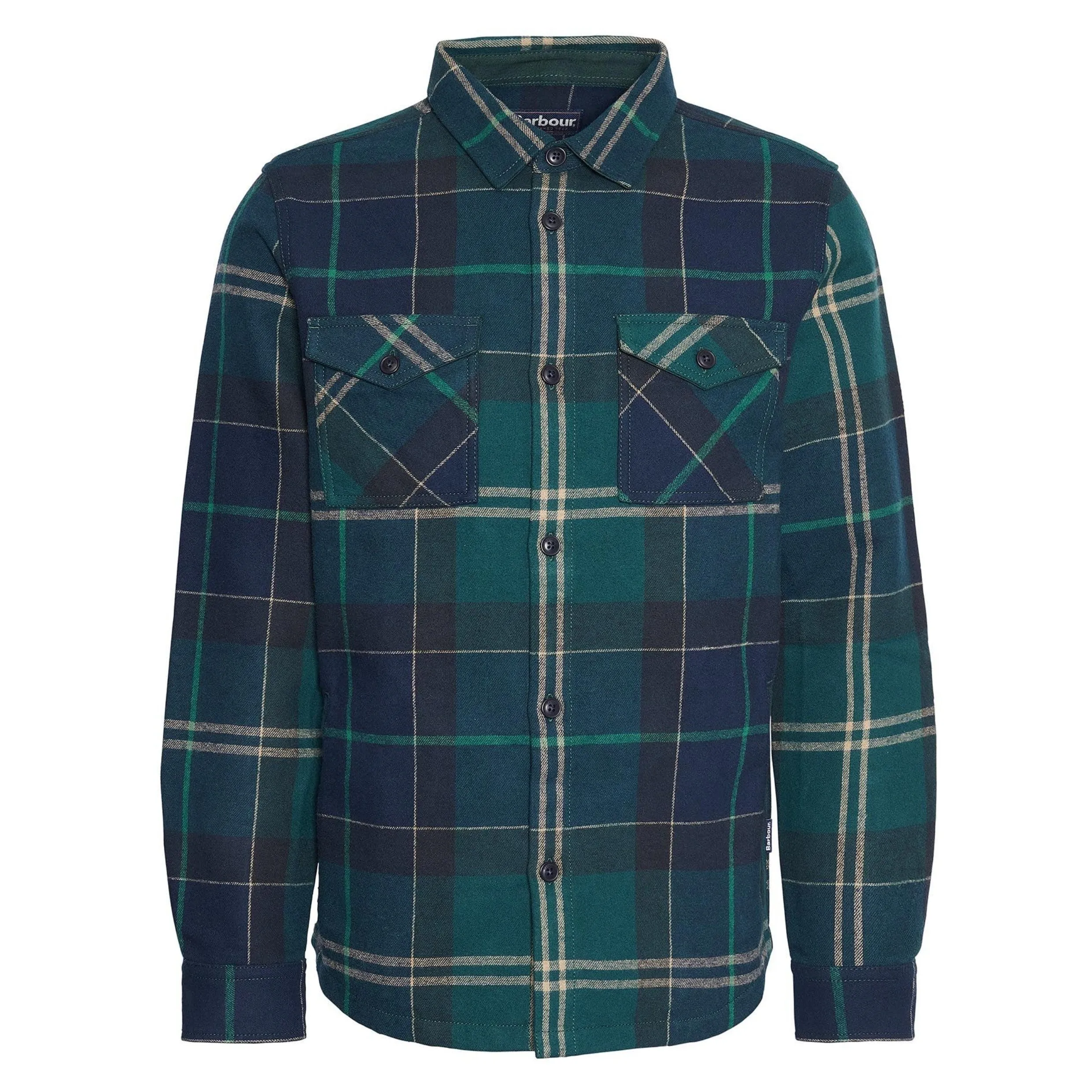 Barbour Cannich Overshirt Shacket MOS0117 Green Loch