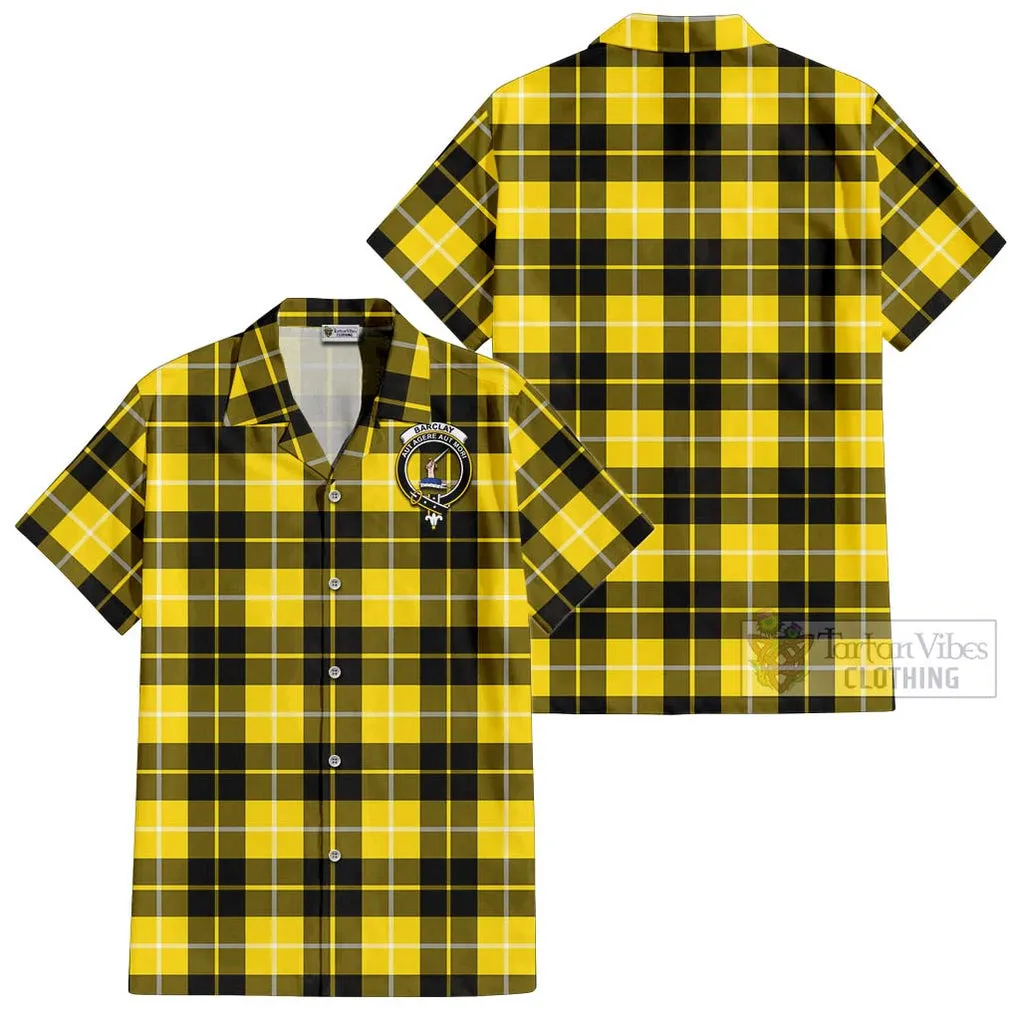 Barclay Dress Modern Tartan Cotton Hawaiian Shirt with Family Crest