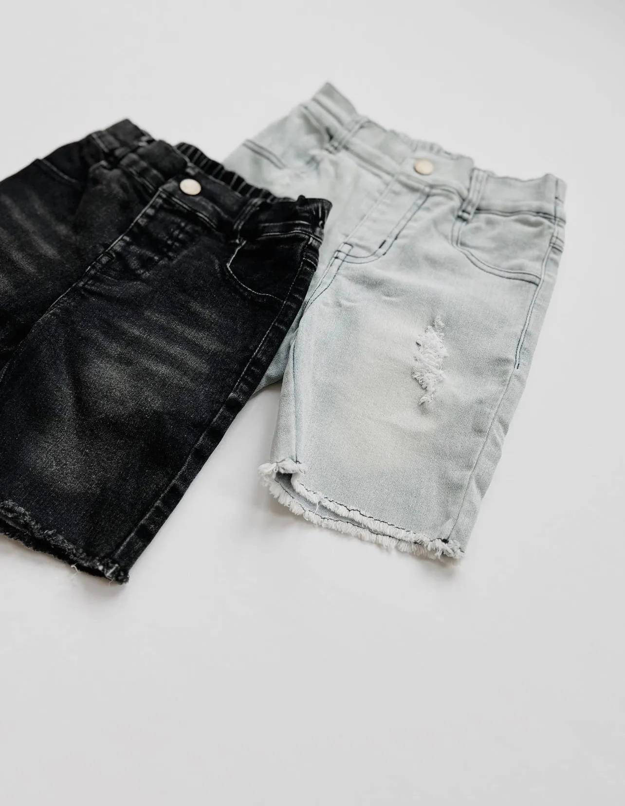 Bermuda Denim Shorts (slate gray)