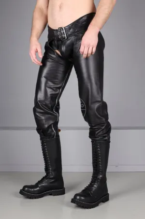 Black Leather Chaps