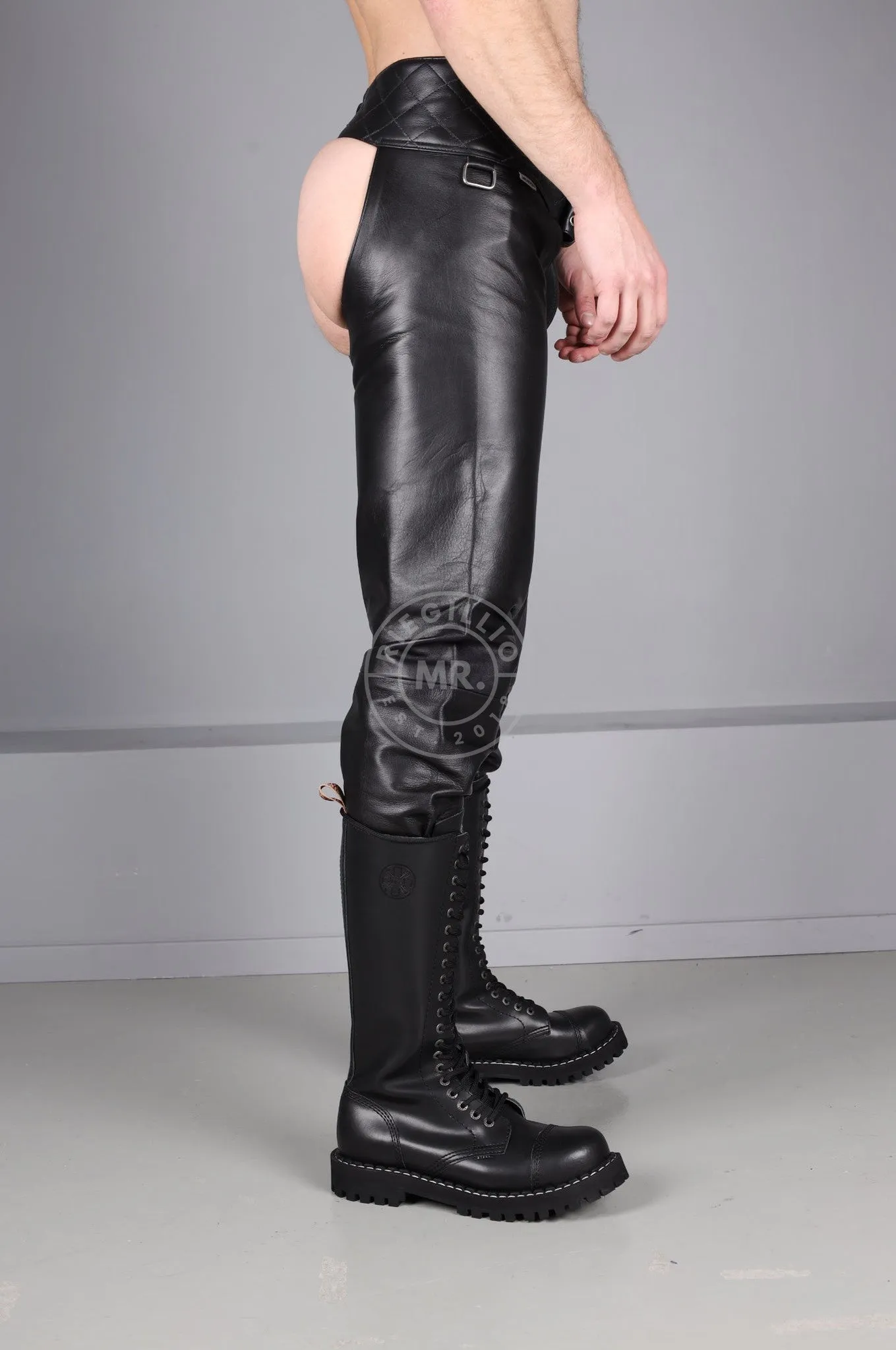 Black Leather Chaps