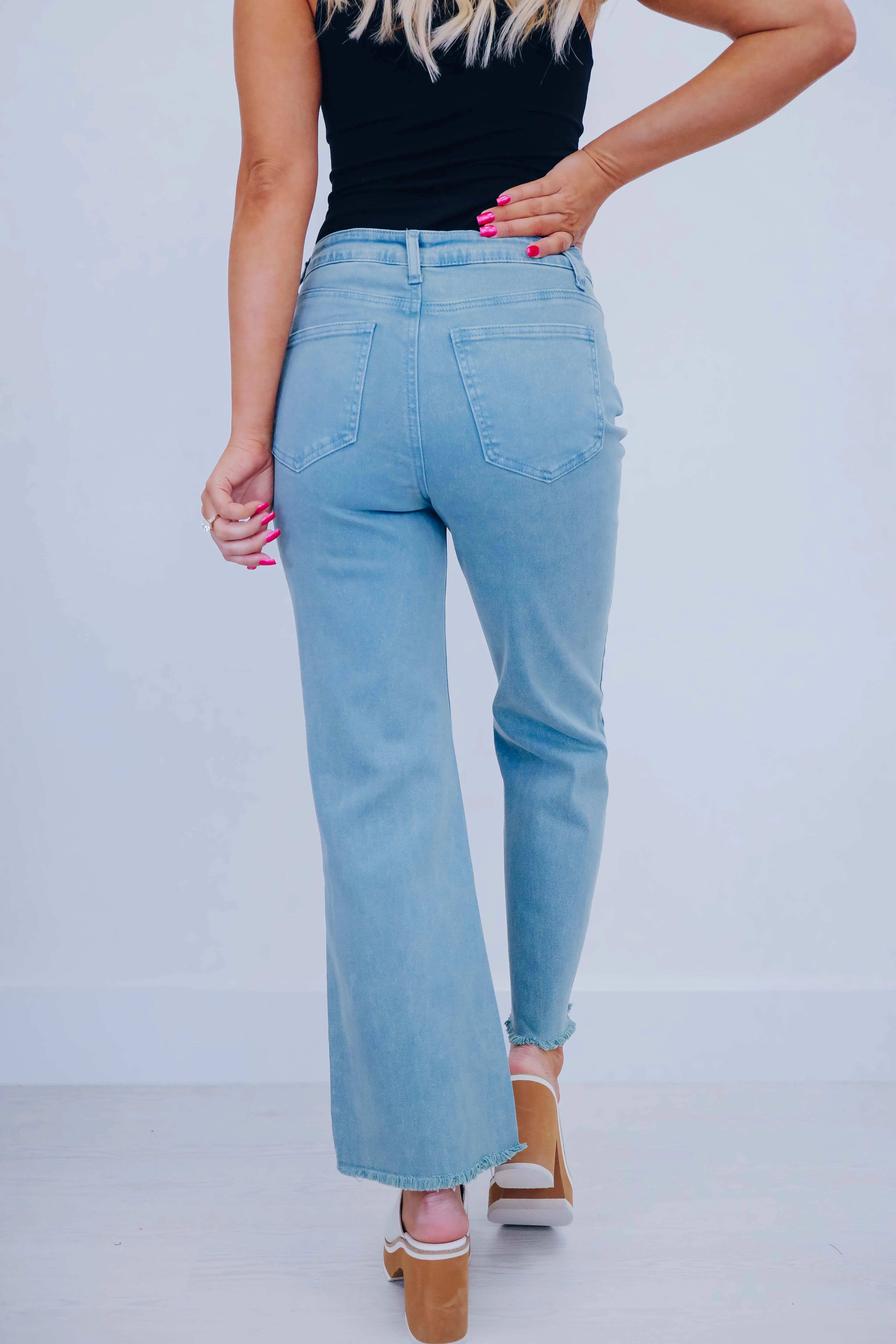 Blayke Frayed Hem Jeans - 10 Colors