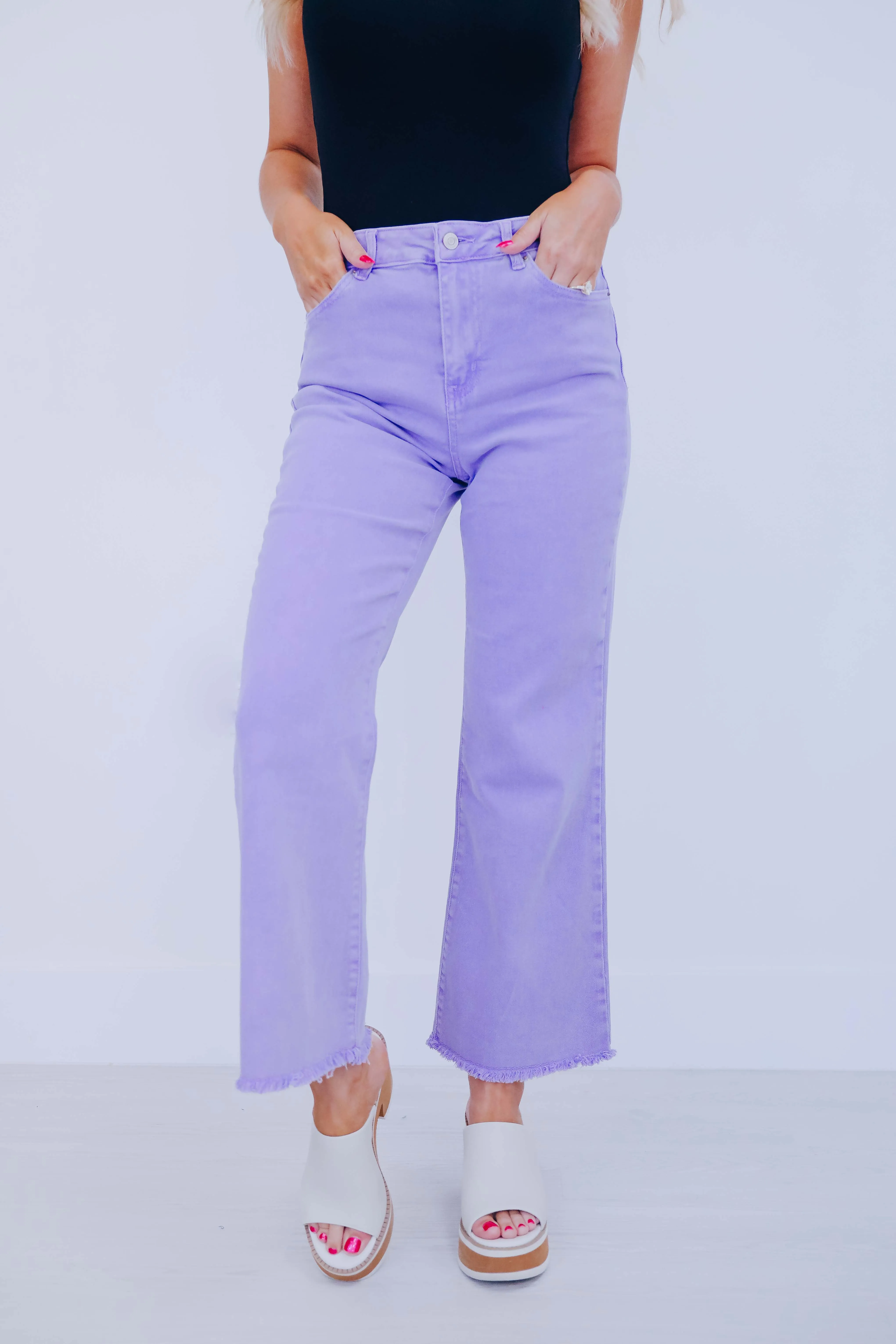 Blayke Frayed Hem Jeans - 10 Colors