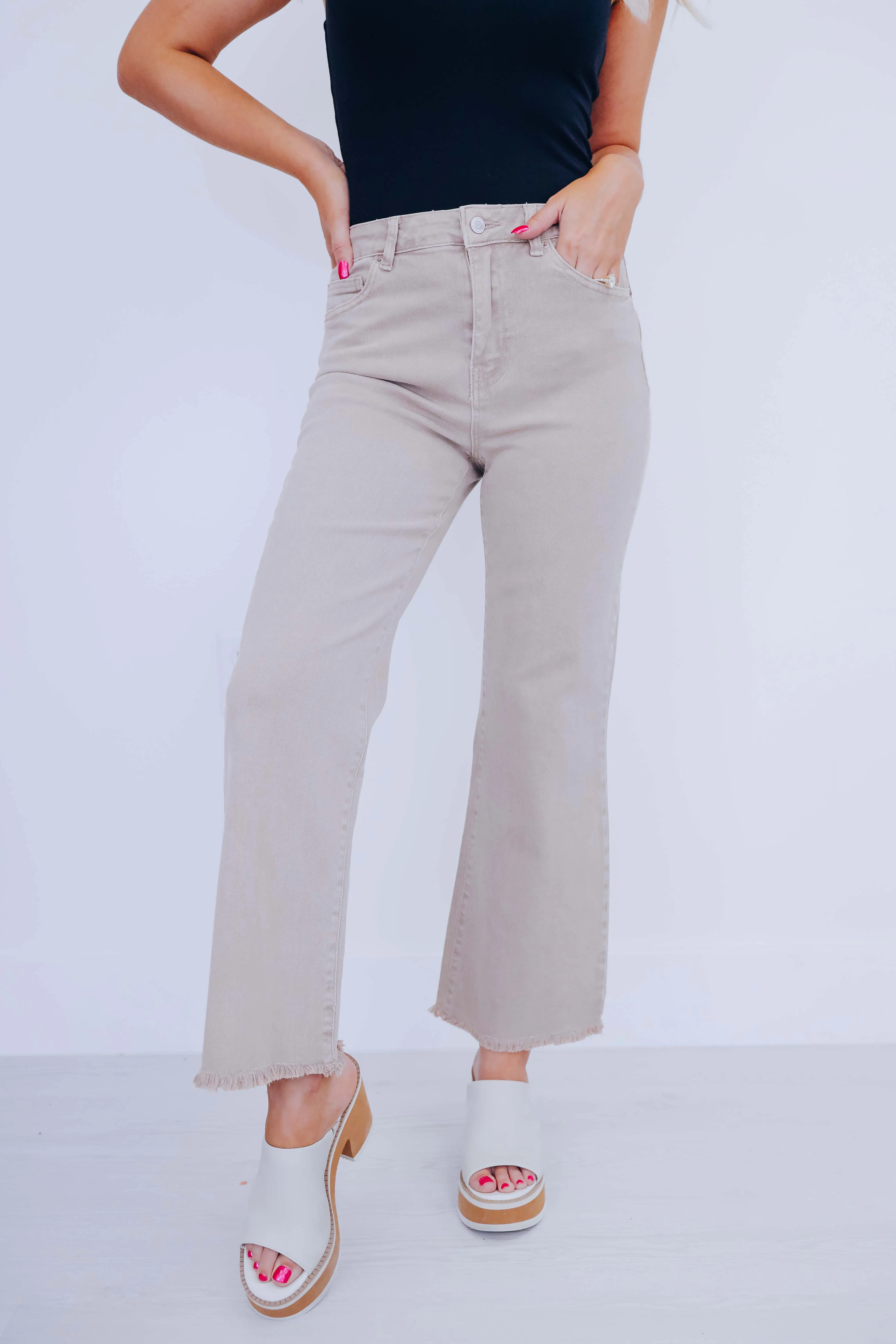 Blayke Frayed Hem Jeans - 10 Colors