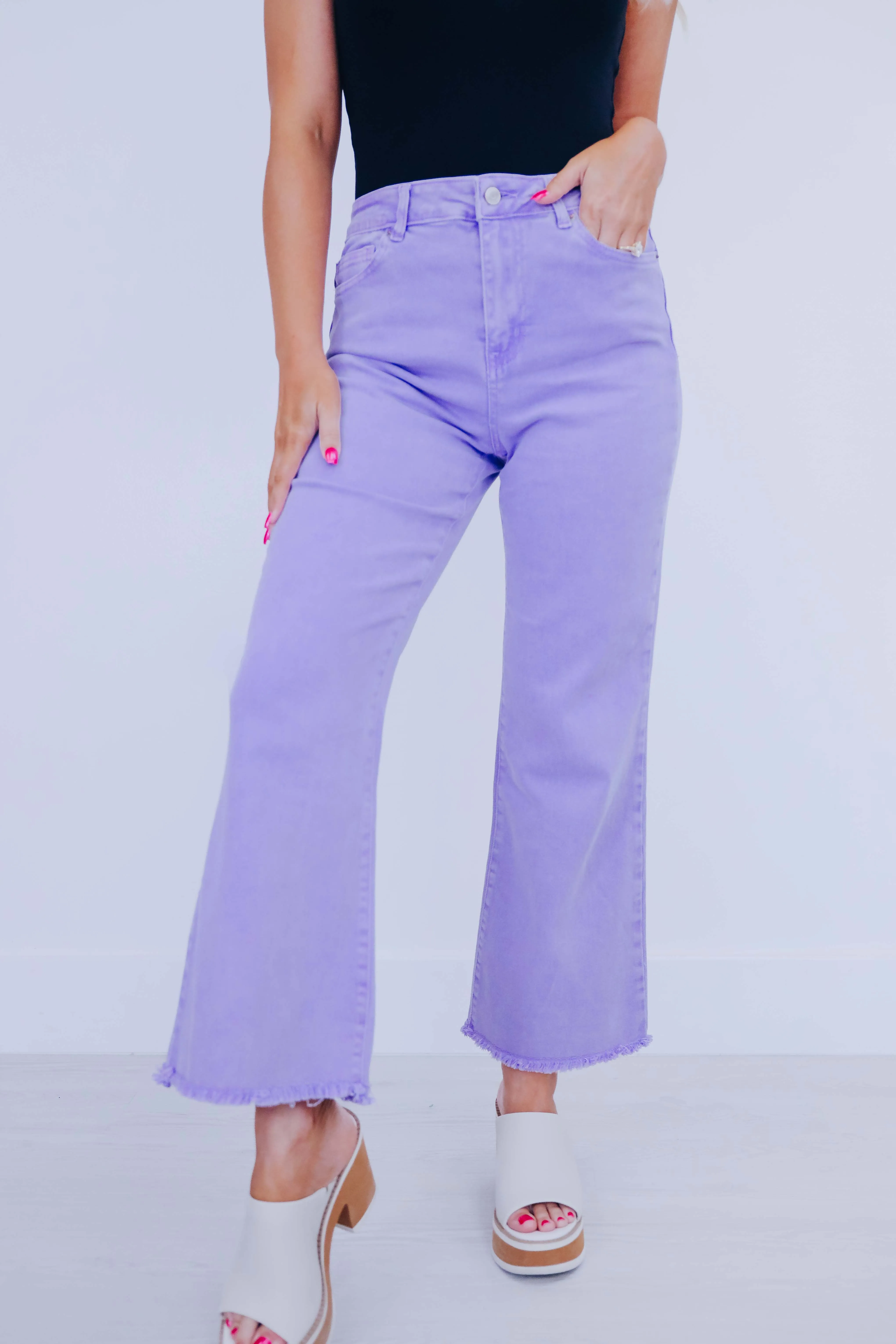 Blayke Frayed Hem Jeans - 10 Colors