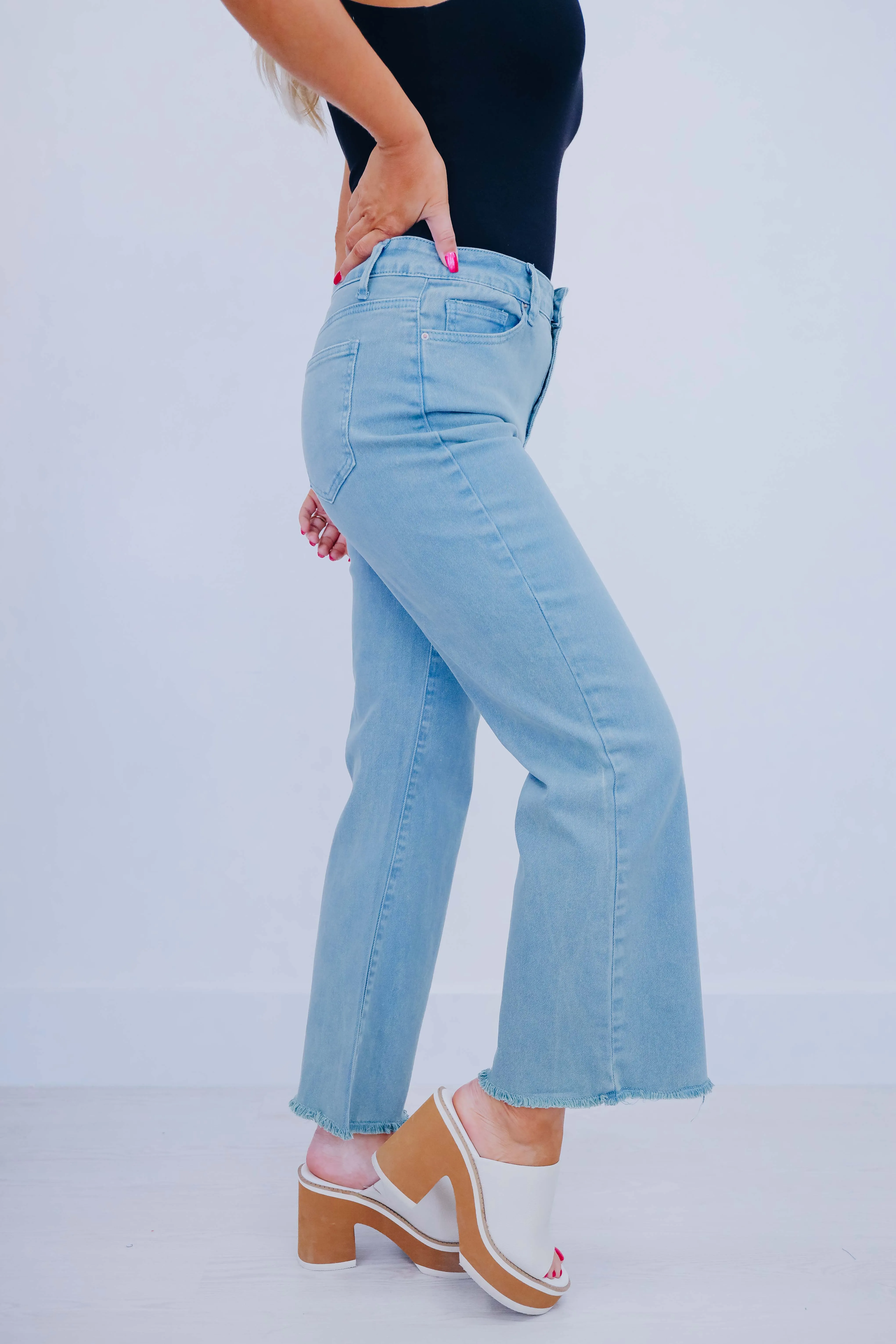 Blayke Frayed Hem Jeans - 10 Colors