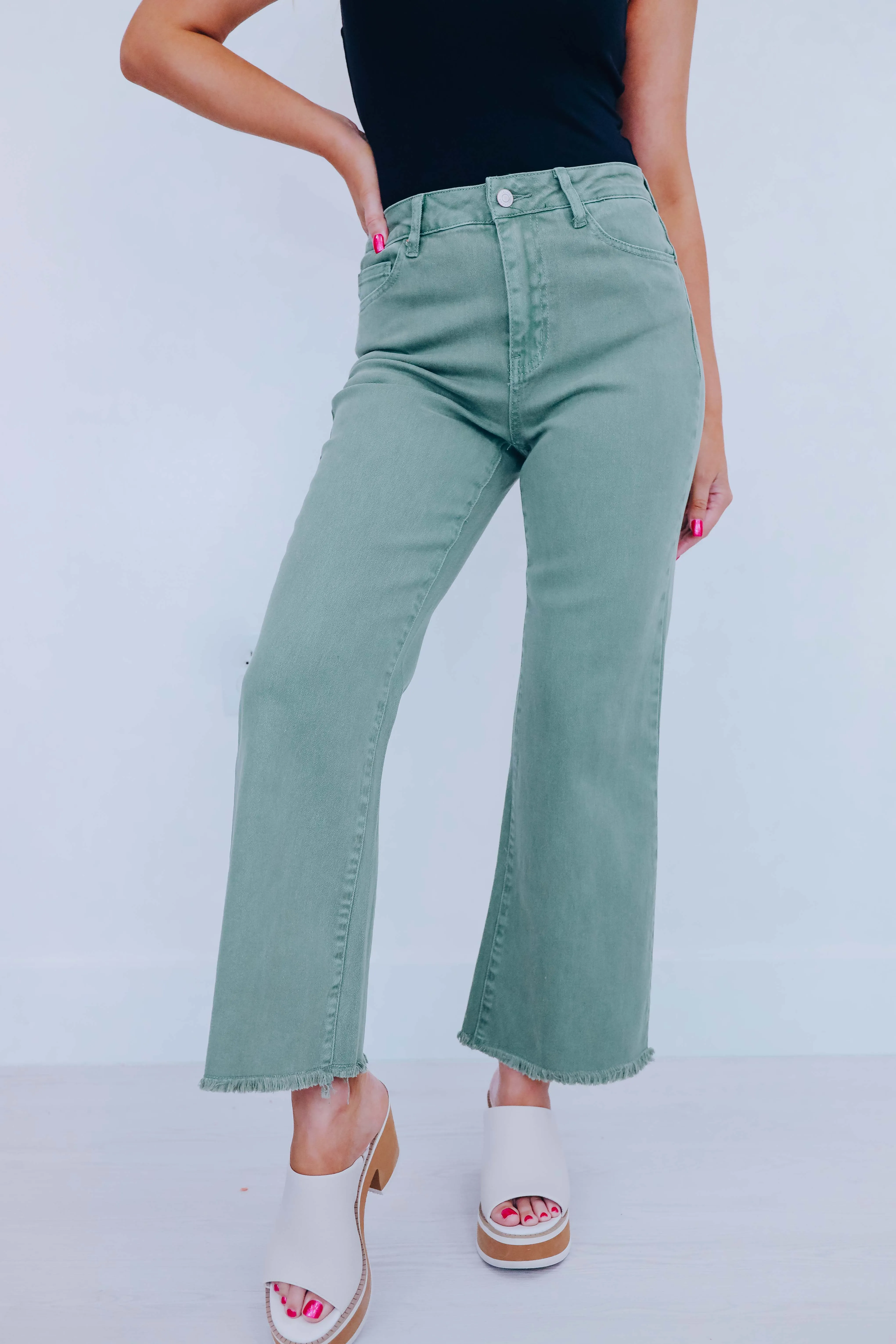 Blayke Frayed Hem Jeans - 10 Colors