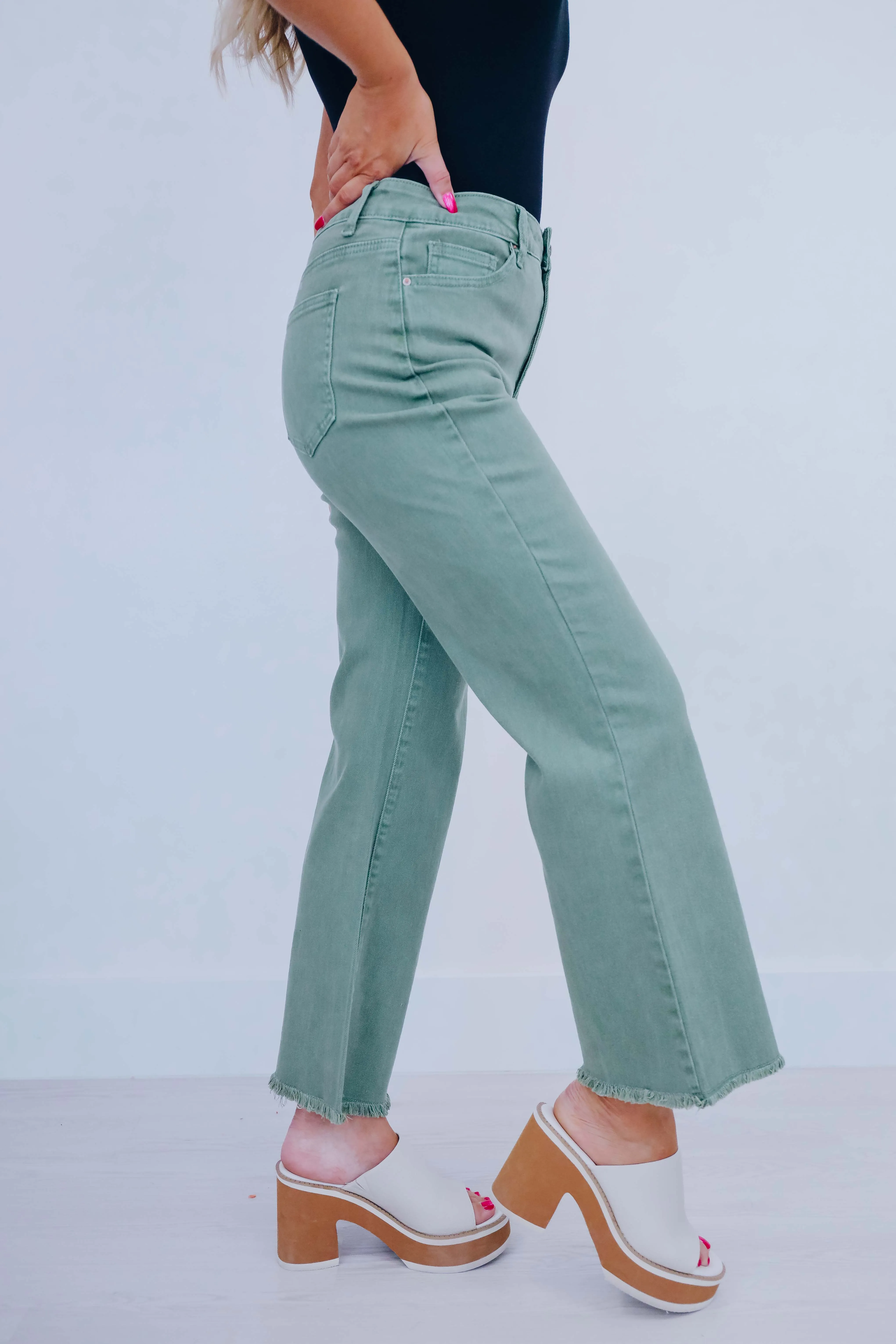 Blayke Frayed Hem Jeans - 10 Colors