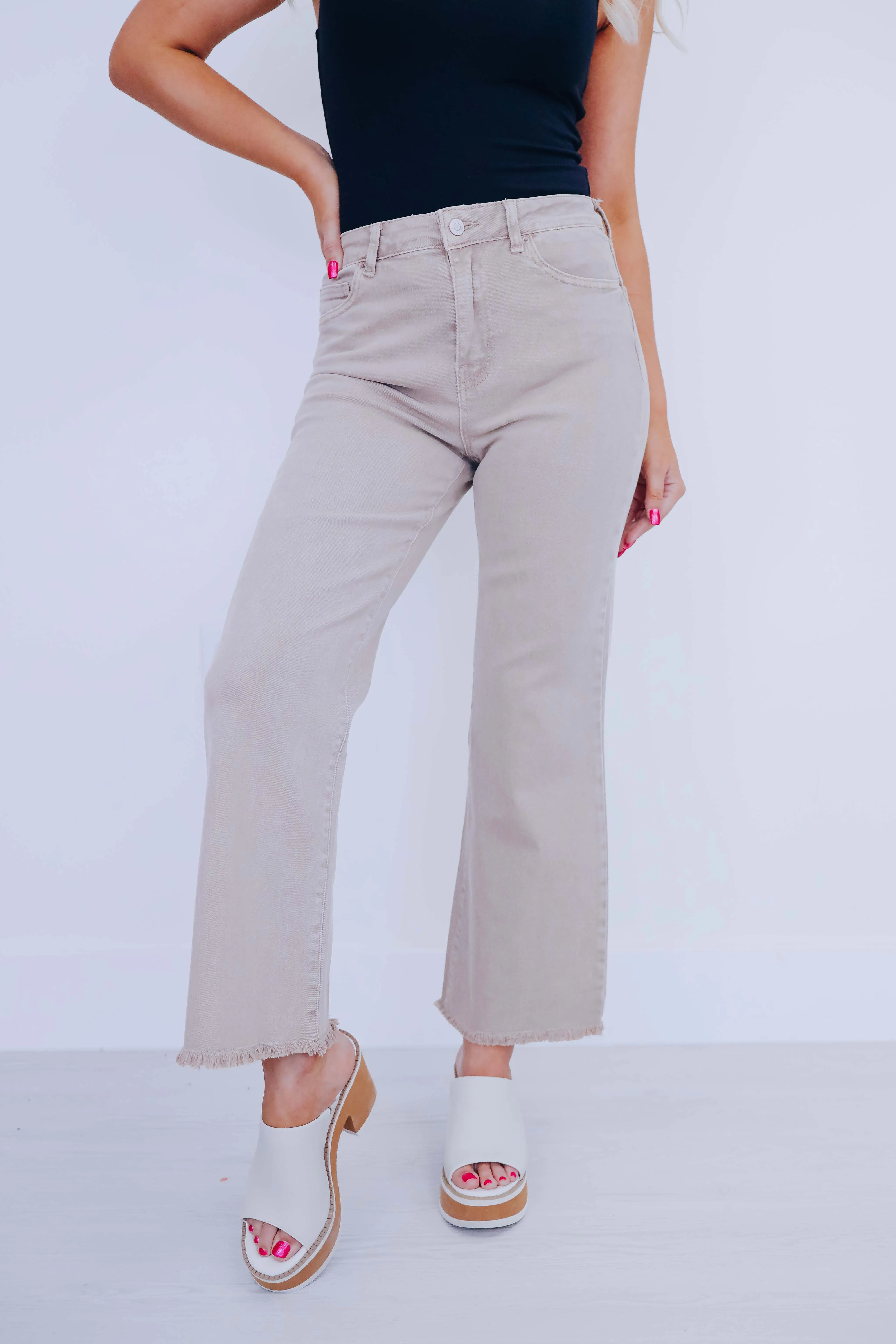 Blayke Frayed Hem Jeans - 10 Colors