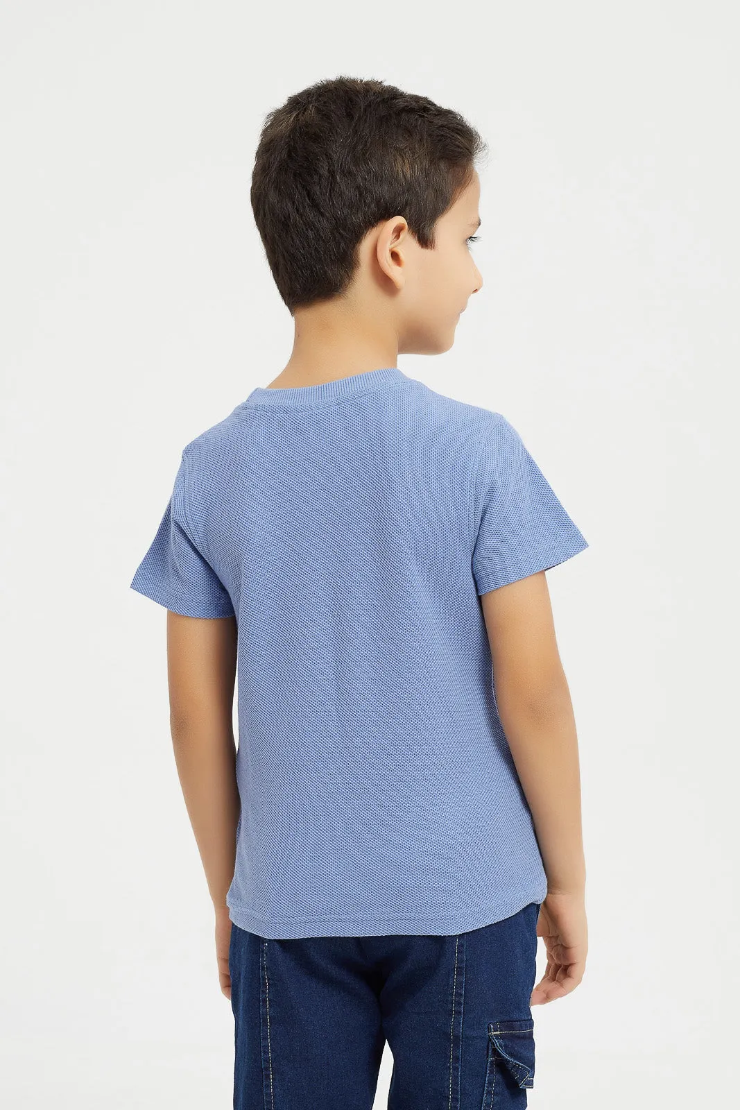 Boys Blue Spiderman Oversize T-Shirt