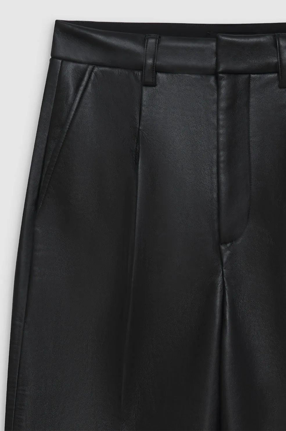 Carmen Pant - Black Recycled Leather