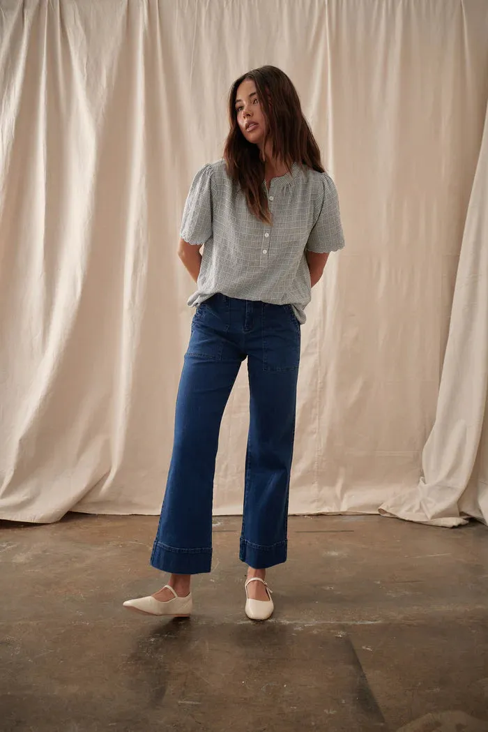 CELESTE PANT | Mid West Blue