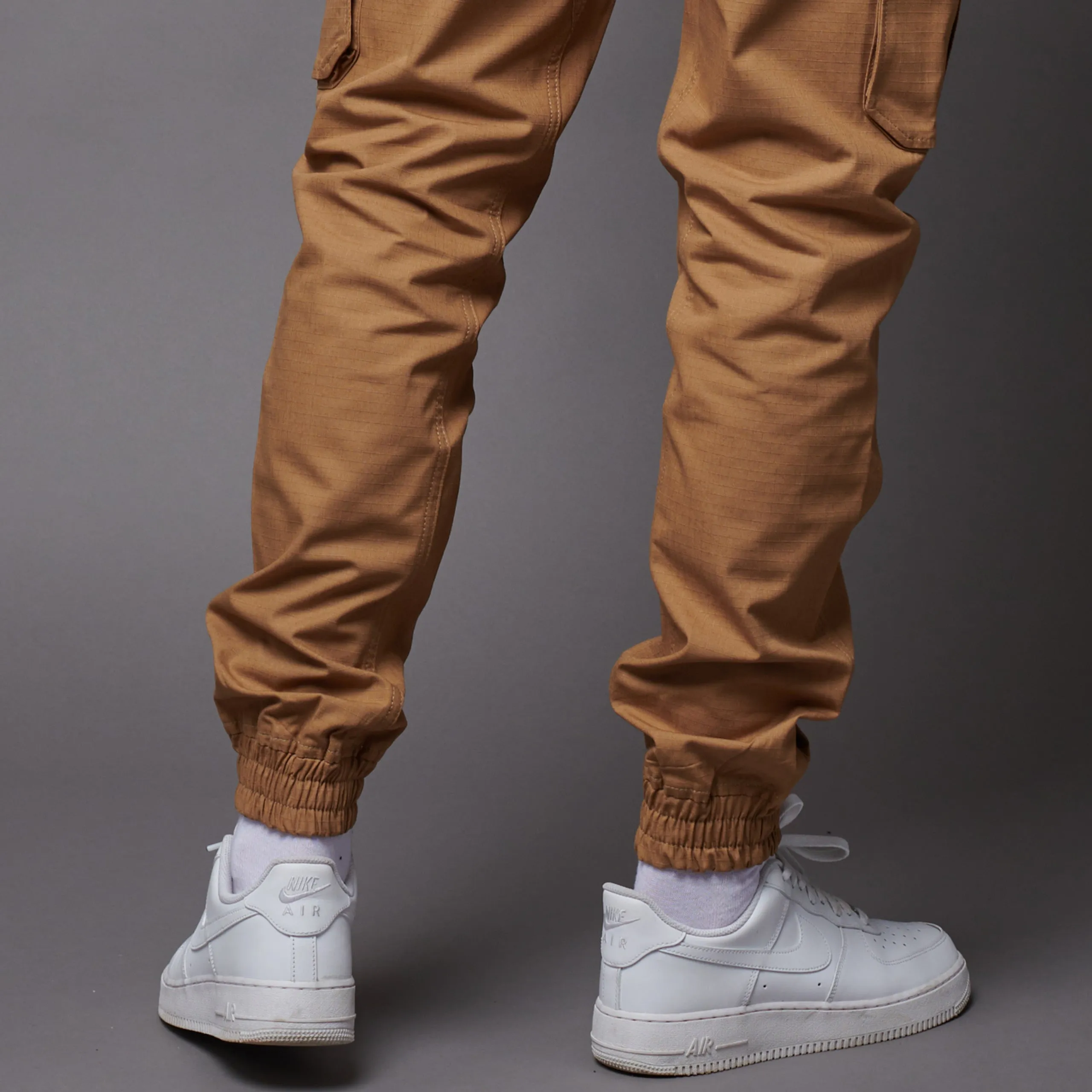 Cotton Ripstop Easy Cargo Pants Beige