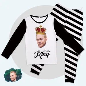 Custom Face Pajamas Set King And Queen Matching Pajamas-I'm The King