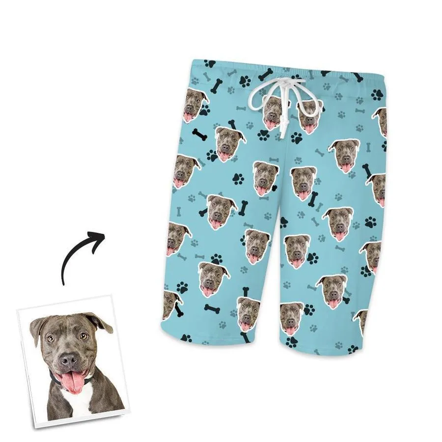 Customized Photo Short Sleeved Pajamas Home pajamas-Bone