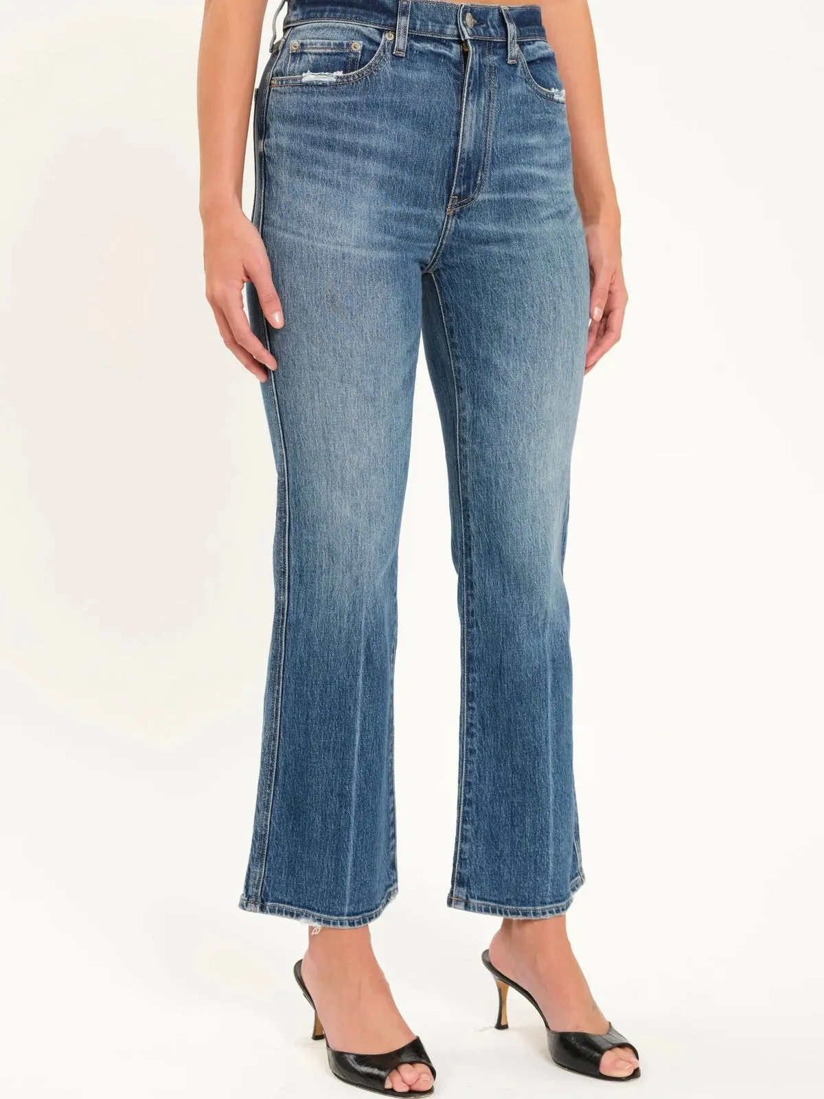 Daze Denim : Soho Ankle Flare Jean - Rush Hour