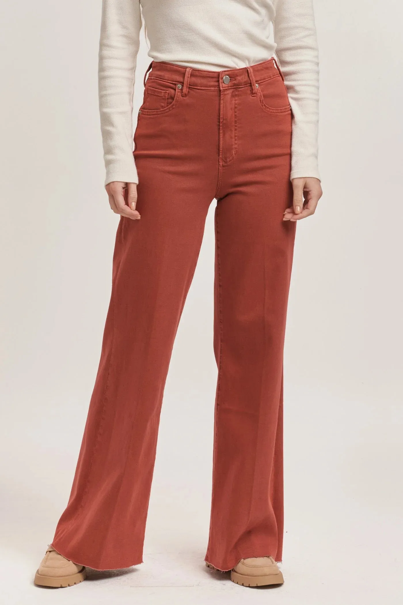 Dear John Fiona Super High Rise Wide Leg Jeans in Astro Dust