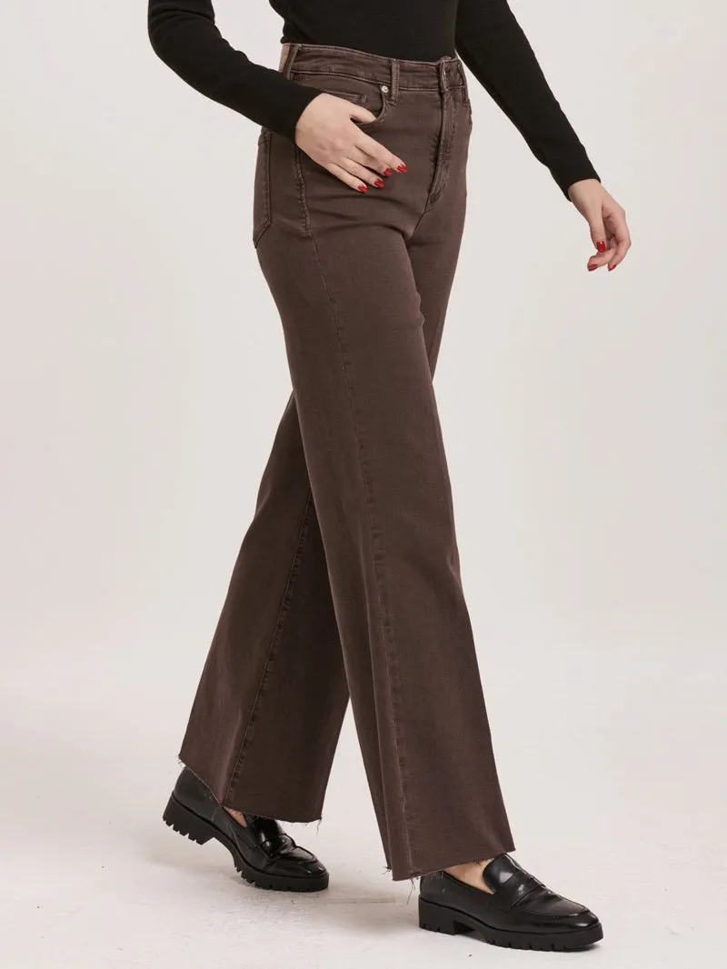 Dear John Fiona Wide Leg Denim - Mocha Brown