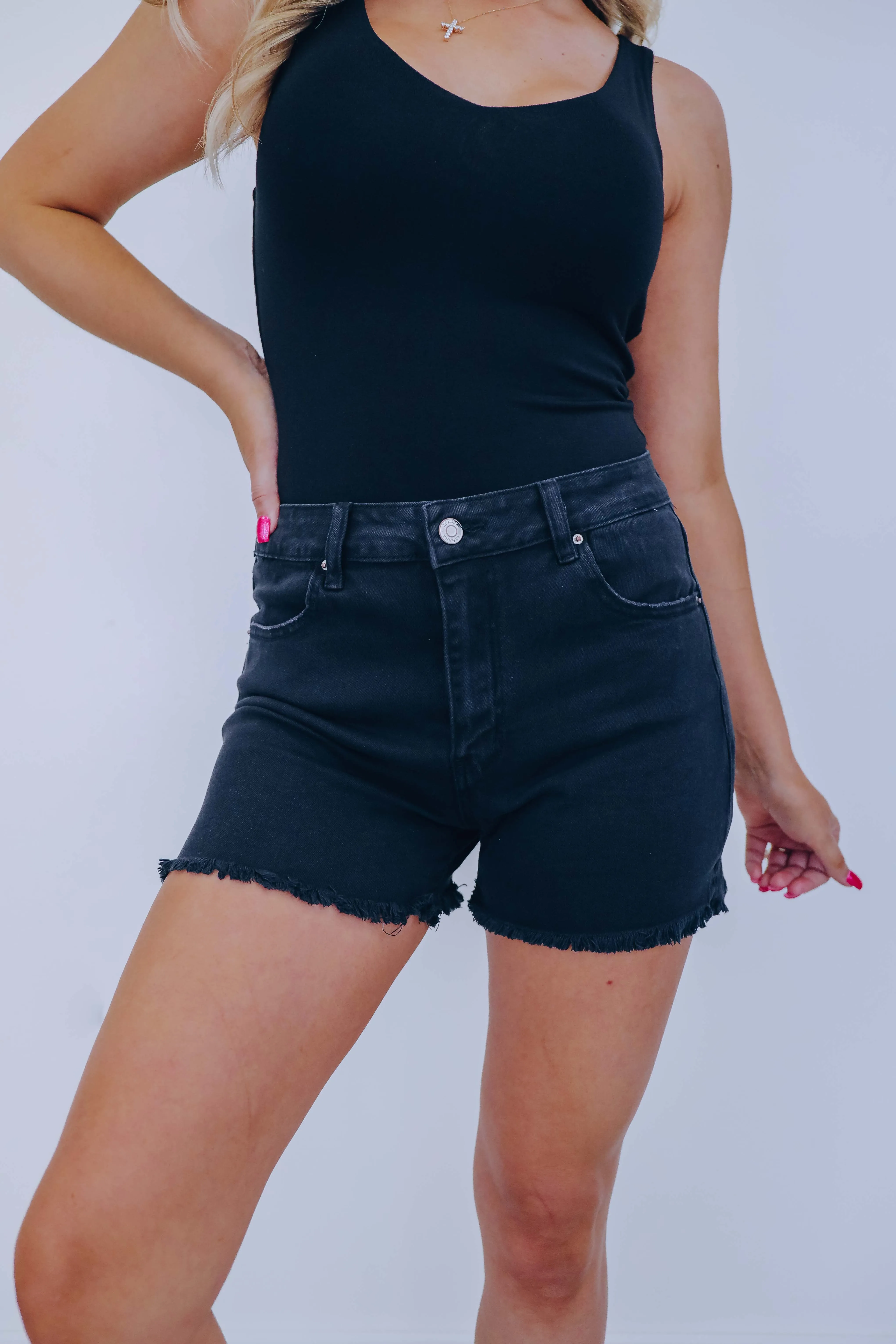 ***Drew Cut Off Denim Shorts - 7 Colors  SAMPLE