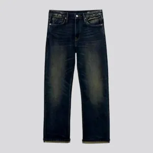 Fade pattern mid-rise men's jeans