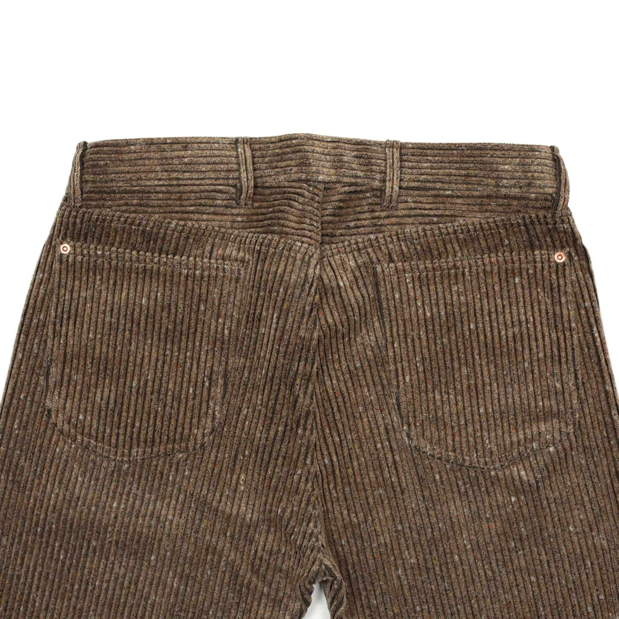 Five pocket pants in Rolling Sand Italian donegal cotton corduroy