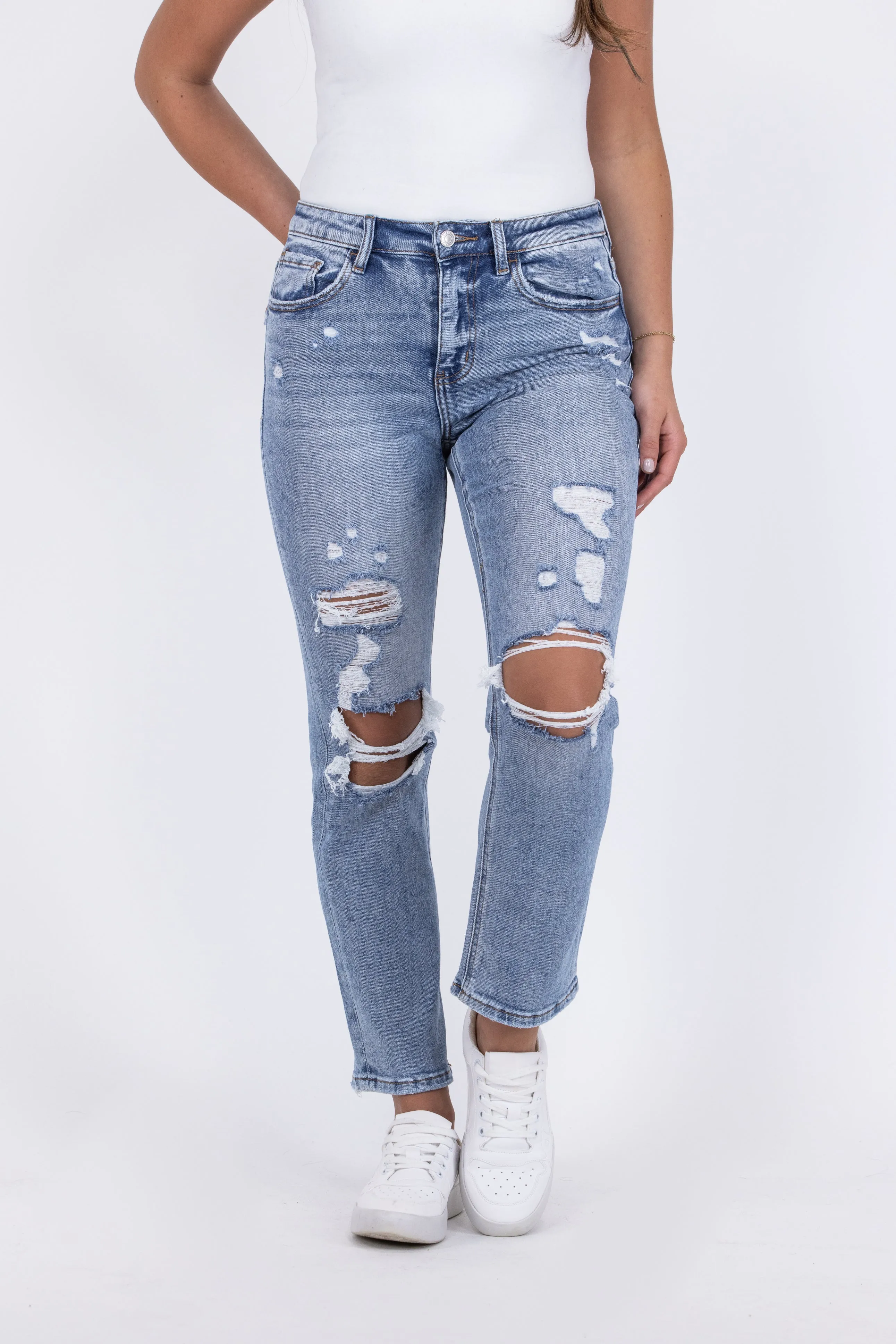 Flashbacks from Lovervet: High Rise Slim Straight Leg Denim