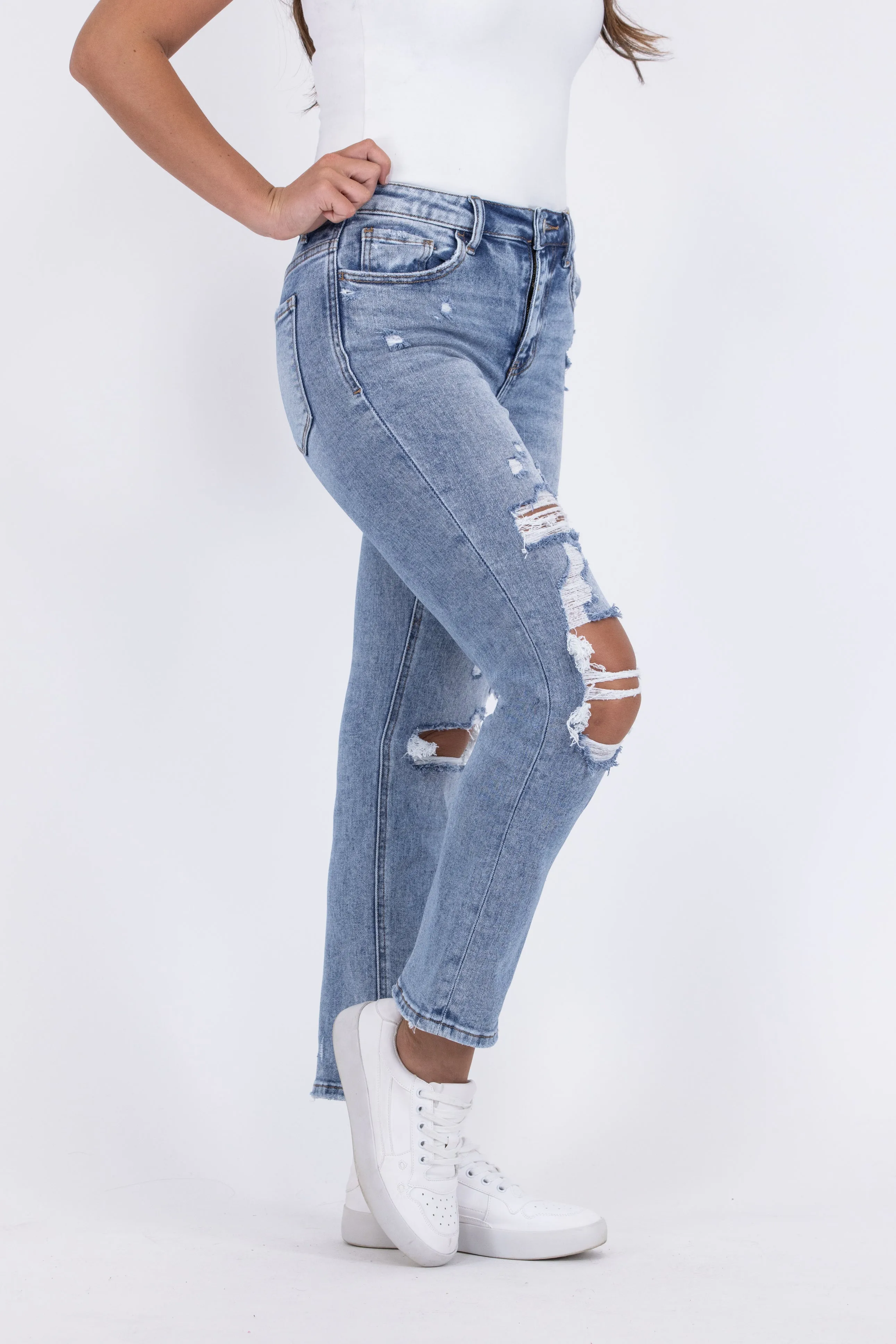 Flashbacks from Lovervet: High Rise Slim Straight Leg Denim