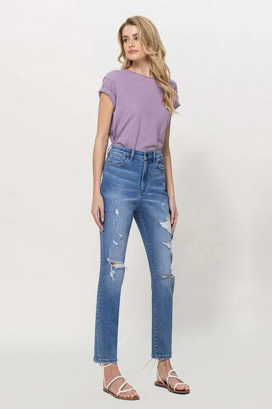 Flying Monkey Distressed Mom Jeans *Online Only*