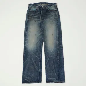 Full Count 1345-0105XX 15.5oz 'Fear of the Dark' Wide Straight Jean - Heavy Wash