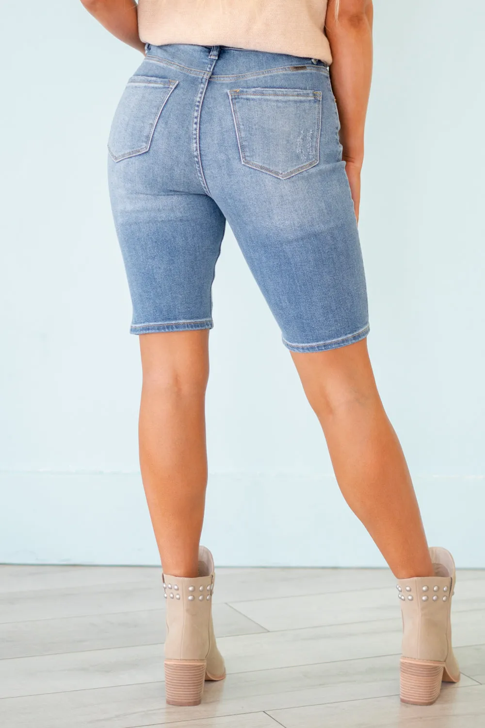 Halima High Rise Bermuda Shorts