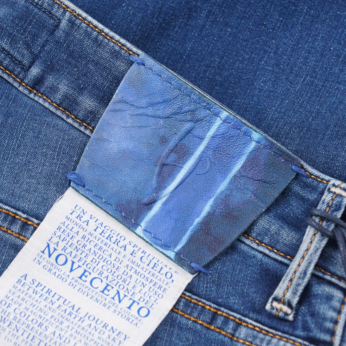 Handpicked 'Ravello' Slim-Fit Denim Jeans