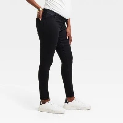 High-Rise Under Belly Skinny Maternity Pants - Isabel Maternity by Ingrid & Isabel