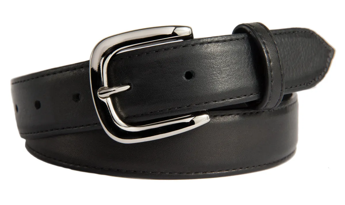 Hudson Belt, (1.25") Shiny Silver Buckle