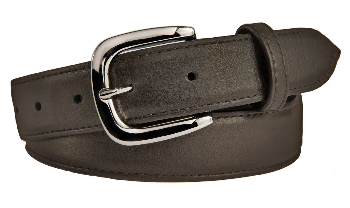 Hudson Belt, (1.25") Shiny Silver Buckle