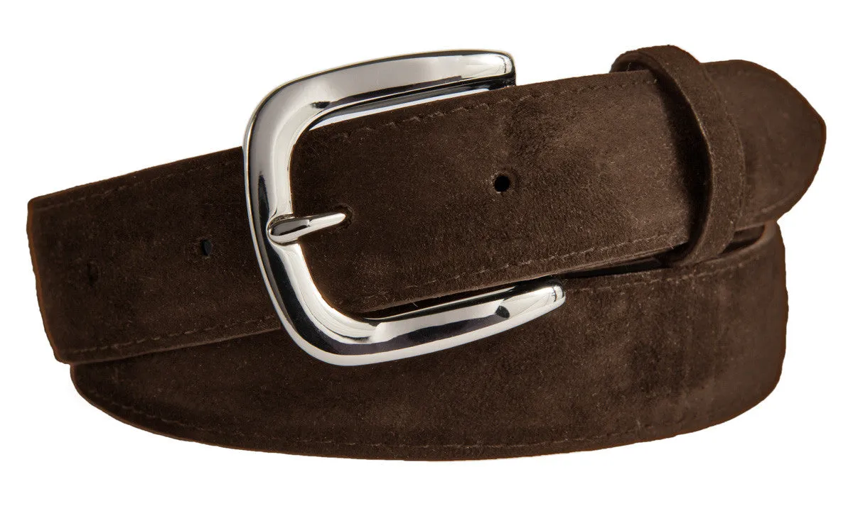 Hudson Belt, (1.25") Shiny Silver Buckle