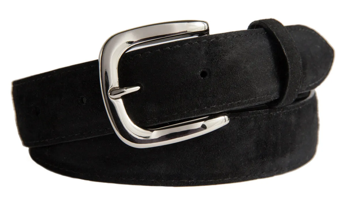 Hudson Belt, (1.25") Shiny Silver Buckle