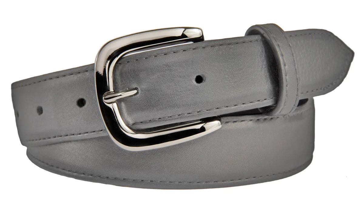 Hudson Belt, (1.25") Shiny Silver Buckle