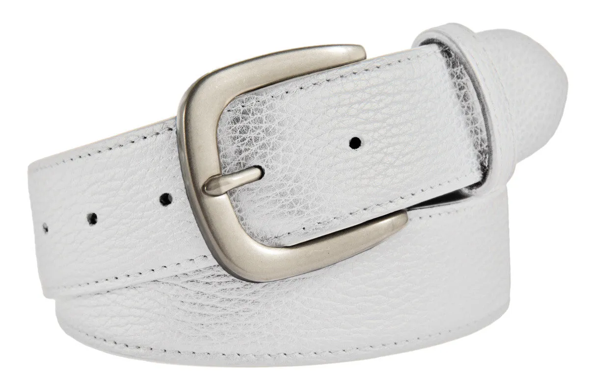 Hudson Belt, (1.5") Brushed Silver Buckle