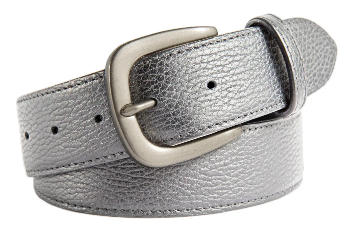 Hudson Belt, (1.5") Brushed Silver Buckle