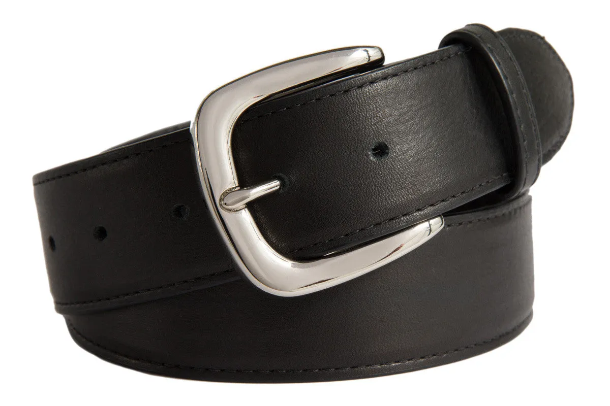 Hudson Belt, (1.5") Shiny Silver Buckle