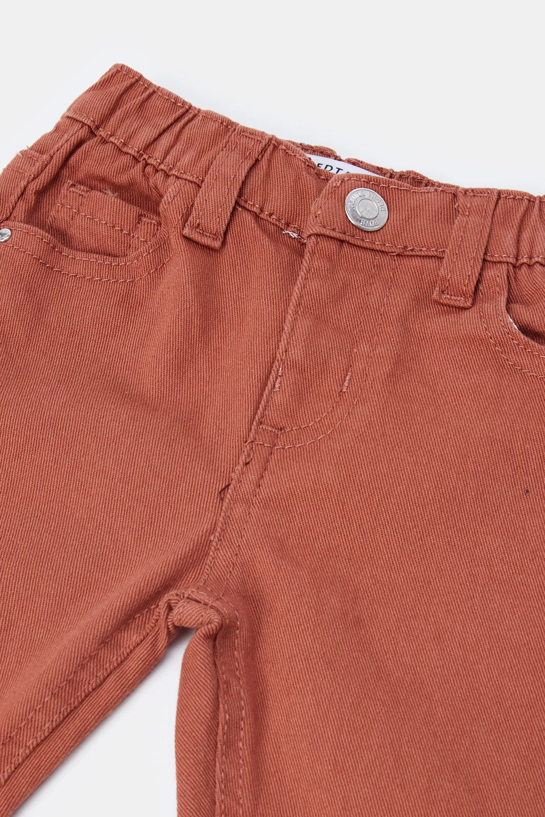 Infant Boys Brown Regular Jeans