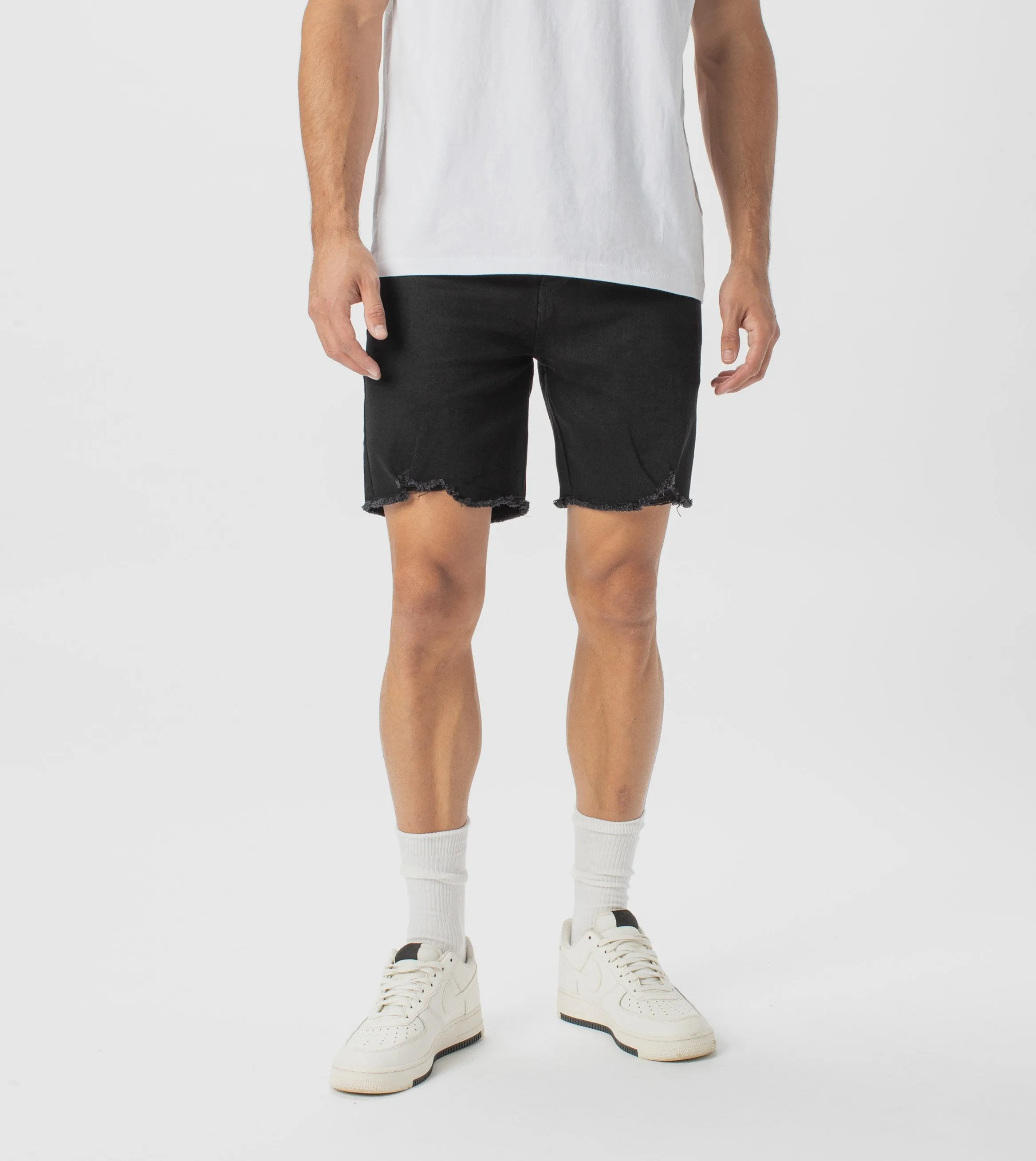 Joe Blow Denim Short Double Black