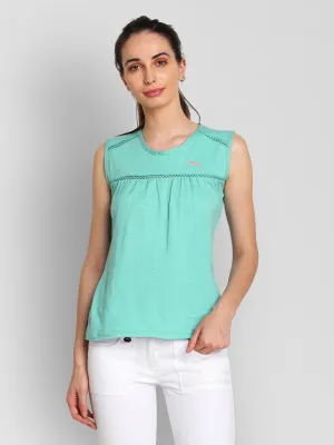 JUMP USA Women Blue Solid Regular Top